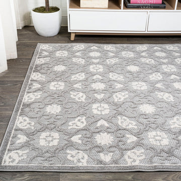 Gallia Tile Trellis High-low Indoor/outdoor Area Rug